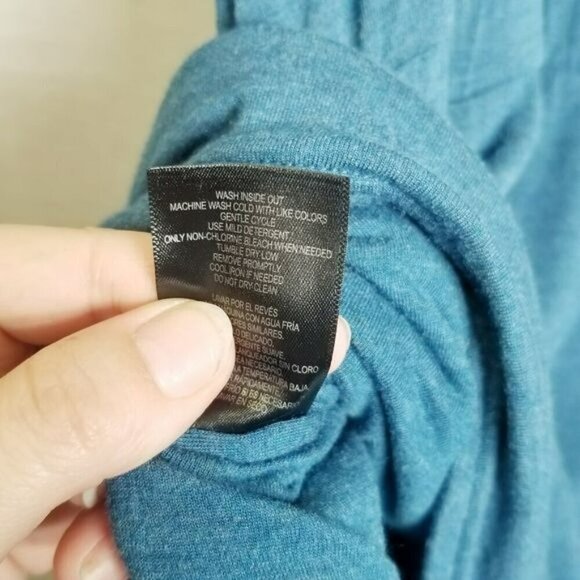 32 Degrees Ladies Soft Lux Dress Heather Indigo pockets drawstring elastic  m - Picture 4 of 11